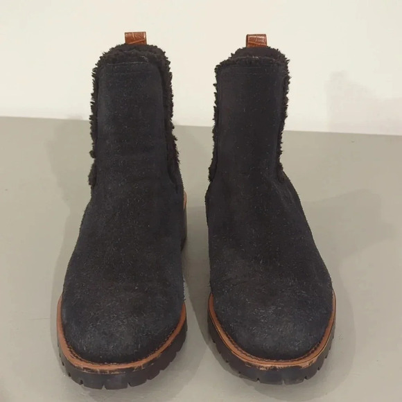 Sam Edelman Jaclyn Waterproof Boots Leather Black size 8.5 - Picture 4 of 12